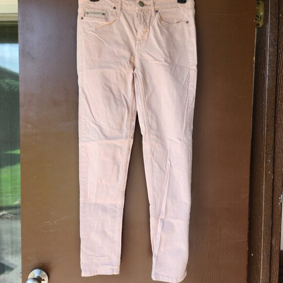 Calvin Klein Skinny Ankle Pastel Pink Jeans 27 - Picture 3 of 5